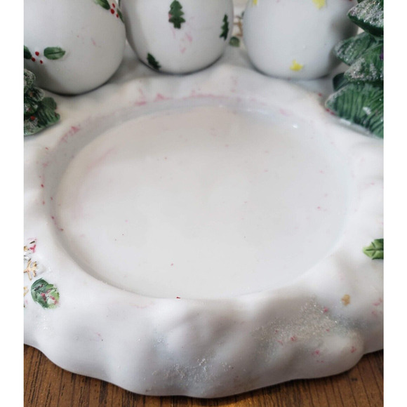 Partylite Snowbell Collection 3 Snowmen Trio Tea Light And Pillar Candle Holder - Picture 7 of 12